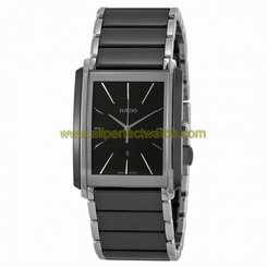 Rado Watches : R20963152 Quartz Analog Date Black Ceramic and Stainless Steel Men Watch