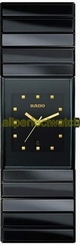 Rado Watches : R21348162 Quartz Black Dial Black Ceramic Women Watch