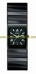 Rado Watches : R21348192 Quartz Black Dial Black Ceramic Women Watch