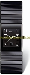 Rado Watches : R21348202 Quartz Black Dial Black Ceramic Women Watch