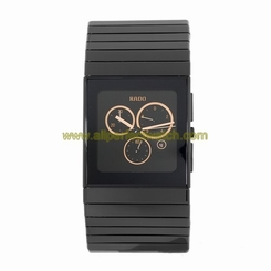Rado Watches : R21714162 Quartz Black Ceramic Black Dial Black Ceramic Band Men Watch