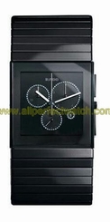 Rado Watches : R21714702 Quartz Black Ceramic Black Dial Black Ceramic Band Men Watch