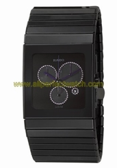 Rado Watches : R21714732 Quartz Chronograph Amethyst Dial Black Ceramic 35mm Men Watch
