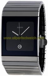 Rado Watches : R21825152 Quartz Black Dial Date Ceramic Men Watch