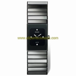 Rado Watches : R21827752 Quartz Diamonds Black Dial Ceramic 19mm Women Watch