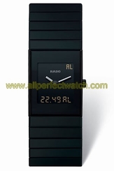Rado Watches : R21854152 Quartz Black Ceramic Black Dial Black Ceramic Band Men Watch