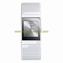Rado Watches : R21982102 Quartz Silver Date Dial White Ceramic 27mm Women Watch