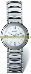Rado Watches : R22593112 Quartz Platinum Ceramic/steel White Dial Platinum Ceramic/steel Band Men Watch