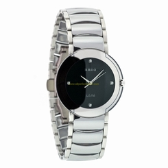 Rado Watches : R22624712 Black Dial Crystal Band Men Watch