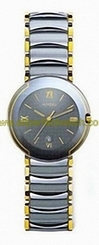 Rado Watches : R22634142 Quartz Platinum Ceramic/gold Dark Silver Dial Platinum Ceramic/gold Band Men Watch