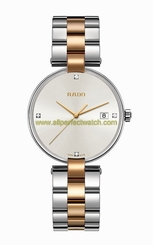 Rado Watches : R22852713 Quartz Analog Date Diamond Dial Two Tone Stainless Steel Men Watch