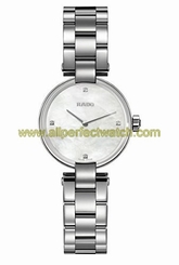 Rado Watches : R22854933 White Mother Of Pearl Dial Fixed Stainless Steel Band Women Watch