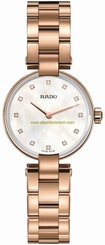 Rado Watches : R22855923 Mother Of Pearl Dial Fixed Rose Gold-plated Band Men Watch
