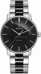 Rado Watches : R22860152 Black Dial Stainless Steel Band Men Watch