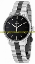 Rado Watches : R22862152 Black Dial Stainless Steel Band Men Watch