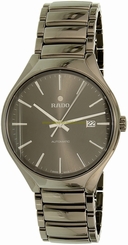 Rado Watches : R27057102 Grey Dial Fixed Platinum Plasma Ceramic Band Men Watch