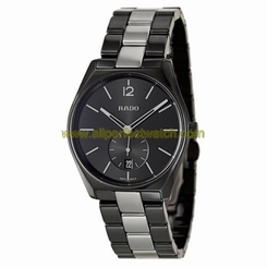Rado Watches : R27081157 Quartz Analog Date Small Second Dial Ceramic and Ceramos Men Watch