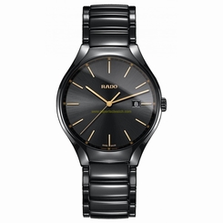 Rado Watches : R27238152 Black Dial Ceramic Band Men Watch