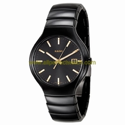 Rado Watches : R27653062 Quartz Analog Date Black Ceramic Men Watch