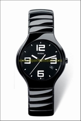 Rado Watches : R27653202 Quartz Analog Date Black Ceramic Men Watch