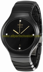 Rado Watches : R27653752 Quartz Black Diamond Dial Date Black Ceramic Men Watch