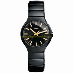 Rado Watches : R27655062 Quartz Black Dial Black Ceramic Men Watch