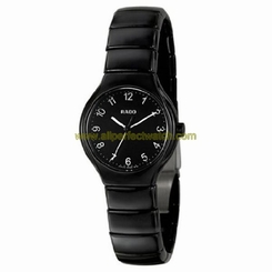 Rado Watches : R27655192 Quartz Black Dial Black Ceramic Women Watch