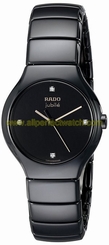 Rado Watches : R27655752 Quartz Black Diamond Dial Black Ceramic Women Watch