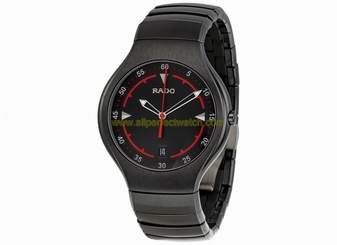 Rado Watches : R27677152 Quartz Black Dial Date Black Ceramic Men Watch