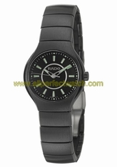 Rado Watches : R27678172 Quartz Black Ceramic Black Dial Black Ceramic Band Men Watch