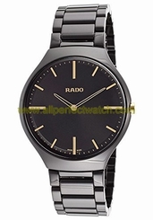 Rado Watches : R27741172 Quartz Analog Black Ceramic Men Watch