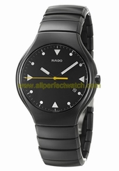 Rado Watches : R27816162 Quartz Black Dial Black Ceramic Men Watch