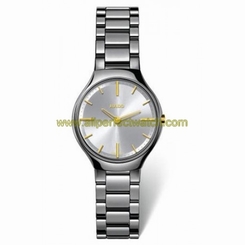 Rado Watches : R27956112 Quartz Platinum Tone Ceramic Women Watch
