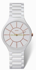 Rado Watches : R27958702 Quartz Diamond Dial White Ceramic Men Watch