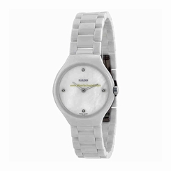 Rado Watches : R27958902 White Mother Of Pearl Dial Fixed White Ceramic Band Women Watch