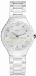 Rado Watches : R27958912 Quartz Mother of Pearl Dial White Ceramic Women Watch