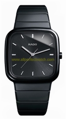 Rado Watches : R28888152 Quartz Black Dial Black Ceramic Men Watch