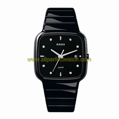 Rado Watches : R28910702 Quartz Diamonds Black Dial Black Ceramic Men Watch