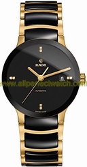 Rado Watches : R30035712 Black Dial Ceramic-stainless Steel Band Men Watch
