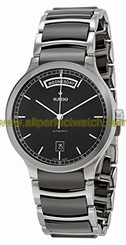 Rado Watches : R30156152 Black Dial Fixed Stainless Steel Band Men Watch