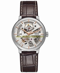 Rado Watches : R30179105 Automatic Skeleton Dial Brown Leather Men Watch