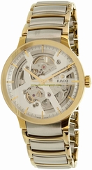 Rado Watches : R30180113 Silver Skeleton Dial 2 Tone Band Men Watch