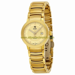 Rado Watches : R30280253 Automatic Analog Date Yellow Gold Plated Stainless Steel Women Watch