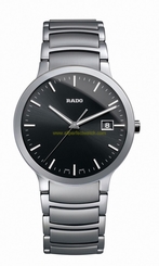 Rado Watches : R30927153 Quartz Analog Date Black Dial Stainless Steel Men Watch