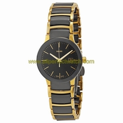 Rado Watches : R30930152 Quartz Analog Date Gold Tone Stainless Steel and Ceramic Women Watch
