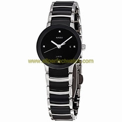 Rado Watches : R30935712 Quartz Diamond Dial Stainless Steel and Ceramic Women Watch