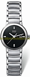 Rado Watches : R30940703 Automatic Black Diamond Dial Date Stainless Steel Women Watch
