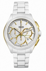 Fake AAA Rado Watches : R32037012 Automatic Chronograph Date White Ceramic Men Watch Watch