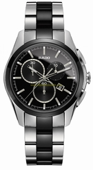 Rado Watches : R32038152 Quartz Chronograph Date Stainless Steel and Black Ceramic Men Watch