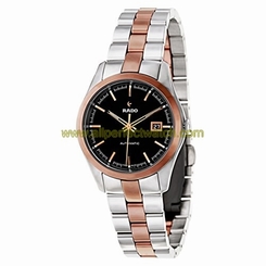 Rado Watches : R32087152 Black Dial Stainless Steel Band Women Watch